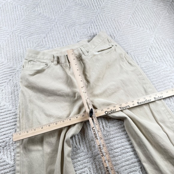 Jones New York Pants Women's 12 Khaki Beige Straight Leg Work Basics Casual - Picture 9 of 12